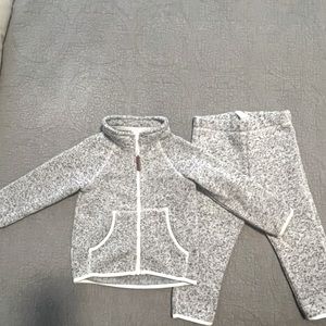H&M jacket and pants combo - size 18 months super soft fleece grey